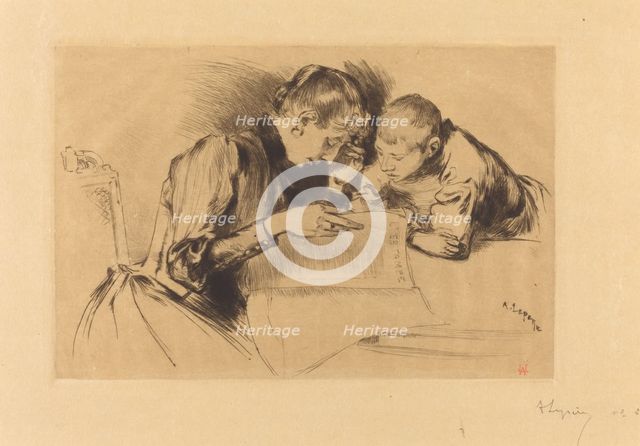 Images (Les images), 1889. Creator: Auguste Lepere.