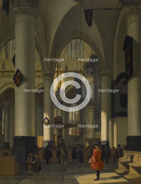 Imaginary Interior of a Protestant Church, c1690. Creator: Hendrick van Streeck.
