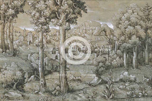 Imaginary Landscape, 1543. Creator: Hans Sebald Lautensack.