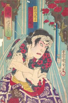 Imaginary portrait, Shuihuzhuan of Stage: Toryudai (Mitate Suikoden Torodai) - Actor Ichik..., 1875. Creator: Toyohara Kunichika