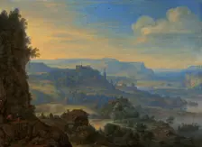 Imaginary River Landscape, 1670. Creator: Herman Saftleven the Younger