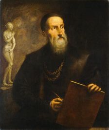 Imaginary Self-Portrait of Titian, probably 1650s. Creator: Pietro della Vecchia