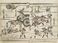 Imaginary Tale showing Battle Scene with Slain Princess, Mid-17th century. Creator: Unknown