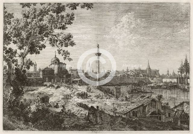 Imaginary View of Padua, c. 1735/1746. Creator: Canaletto.