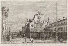 Imaginary View of S. Giacomo di Rialto [upper right], c. 1735/1746. Creator: Canaletto