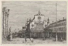 Imaginary View of S. Giacomo di Rialto, c. 1735/1746. Creator: Canaletto