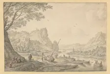 Imaginary view of the Rhine, 1677. Creator: Herman Saftleven the Younger