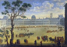 Imaginary View of the Tuileries 17th century. Artist: Anon