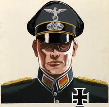 Imagined German Intelligence Officer thanks British Forces for giving..., between 1939 and 1946. Creators: Unknown, Central Office of Information