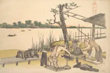 Imadogawa, ca. 1801-4. Creator: Hokusai
