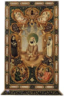 Imam Ali (Ali ibn Abi Talib) with his sons Hasan and Husayn, 1871. Creator: Anonymous