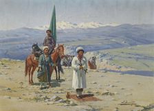 Imam Shamil in the Caucasus. Artist: Sommer, Richard Karl (1866-1939)