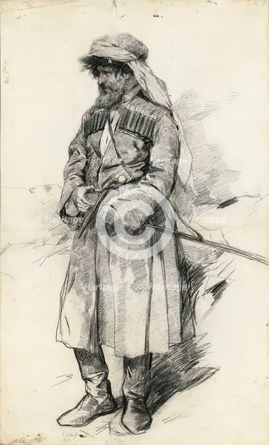 Imam Shamil on 25 August 1859, c. 1886.