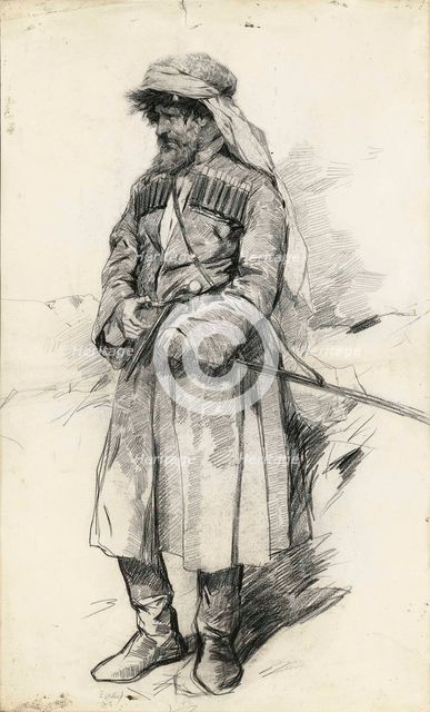 Imam Shamil on 25 August 1859, c. 1886.