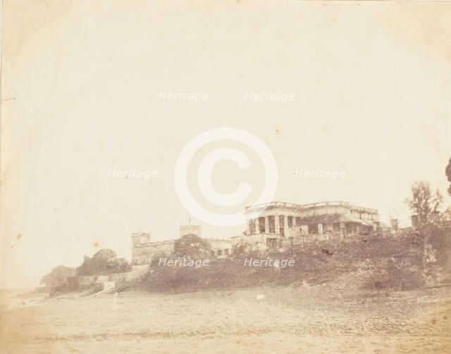 Imambara and Collectors House on the Ganges, Hooghly, 1850s. Creator: Unknown.