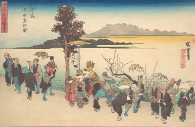 Imamiya Toka Ebisu, ca. 1828., ca. 1828. Creator: Ando Hiroshige.