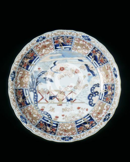 Imari dish, Japan, early 18th century. Creator: Unknown.