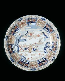Imari dish, Japan, early 18th century. Creator: Unknown