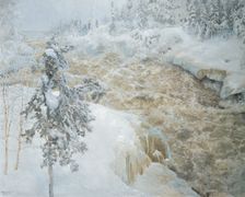 Imatra in wintertime (Imatra talvella), 1893