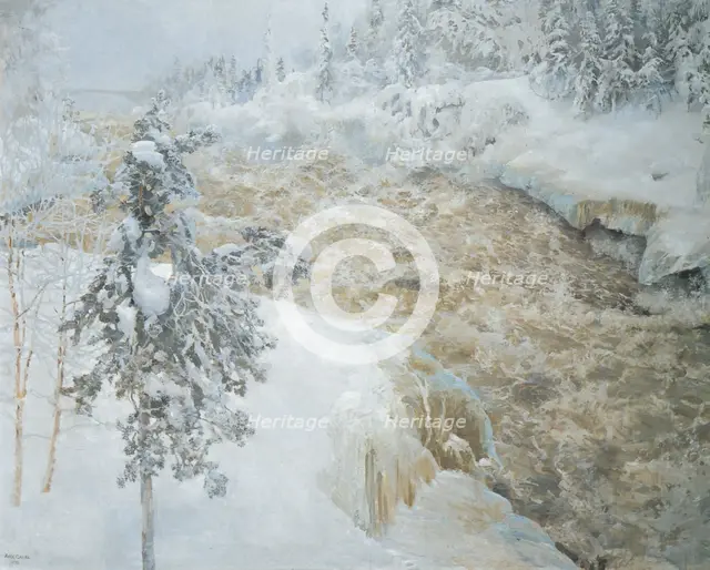 Imatra in wintertime (Imatra talvella), 1893.