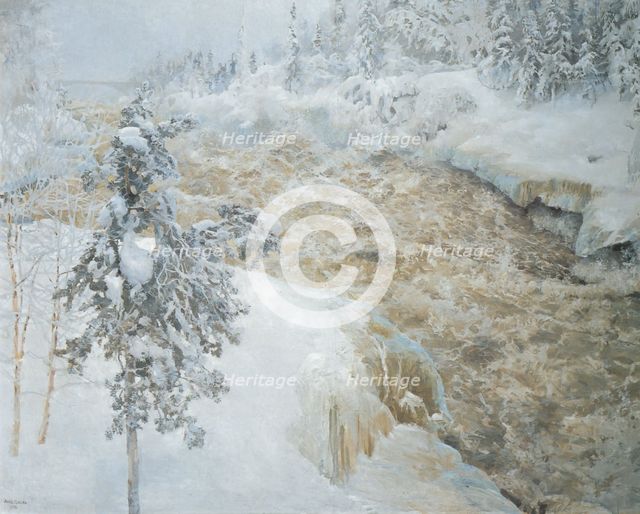 Imatra in wintertime (Imatra talvella), 1893.