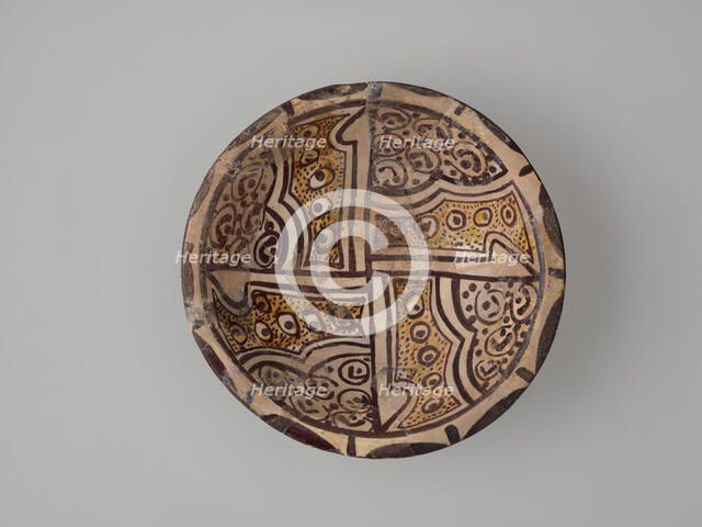Imitation Bichrome Luster Bowl, Iran, 9th century. Creator: Unknown.