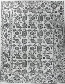 Imitation Bird Carpet, Romania, 1901/25. Creator: Unknown