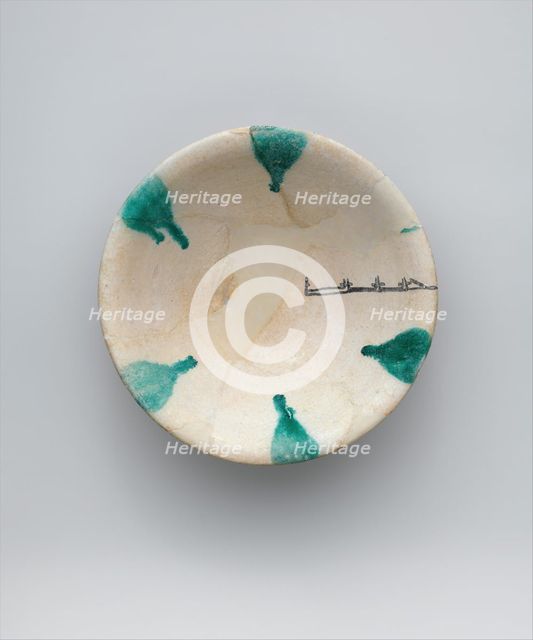 Imitation Green-Splashed Samarra Ware, Iran, 9th-10th century. Creator: Unknown.