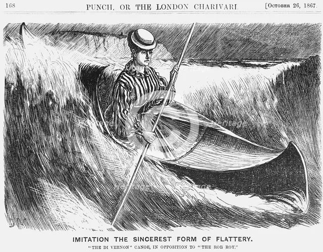 'Imitation the Sincerest Form of Flattery', 1867. Creator: George du Maurier.