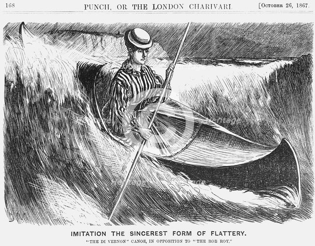 'Imitation the Sincerest Form of Flattery', 1867. Creator: George du Maurier.