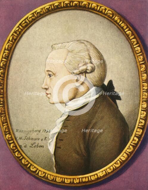 'Immanuel Kant', (1933). Creator: Unknown.