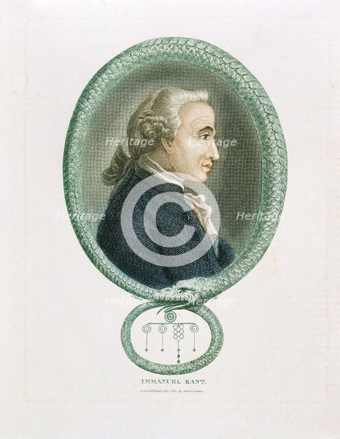 Immanuel Kant, German philosopher, 1812. Artist: Unknown