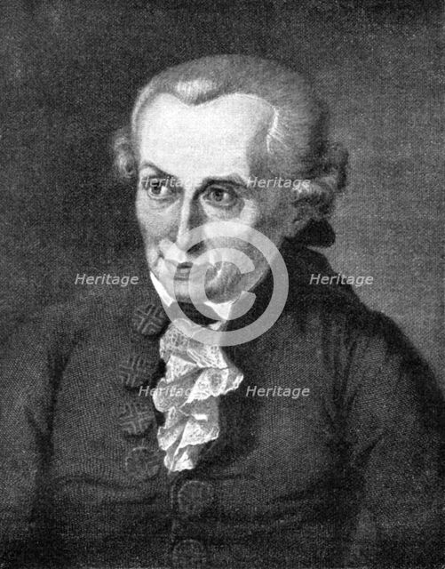 Immanuel Kant, German philosopher, (1900). Artist: Unknown