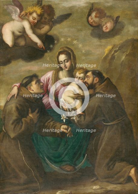 Immaculata with Saints, 1670-1680. Creator: Unknown.