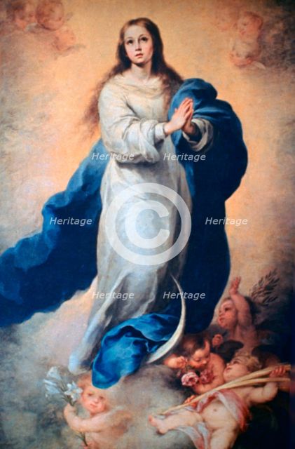 'Immaculate Conception', 1665-1670. Artist: Bartolomé Esteban Murillo 