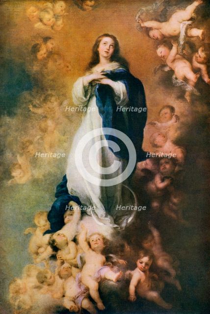 'Immaculate Conception', c1678, (1912).Artist: Bartolomé Esteban Murillo 