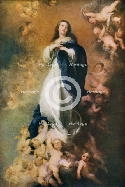 'Immaculate Conception', c1678, (1912).Artist: Bartolomé Esteban Murillo 