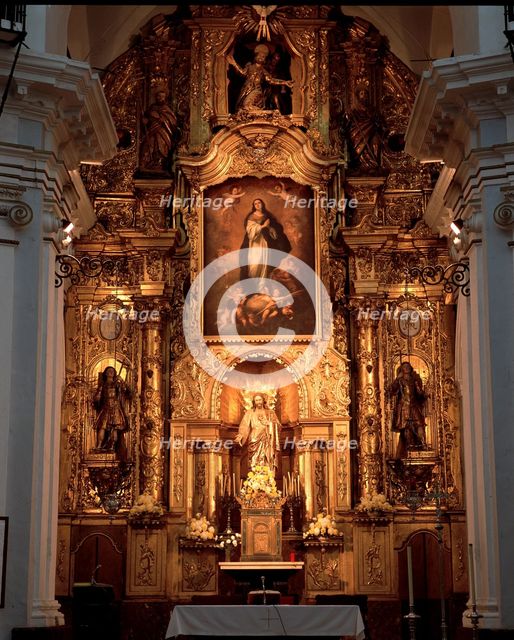 Immaculate' in the main altar of the church of San Felipe Neri of Cadiz.