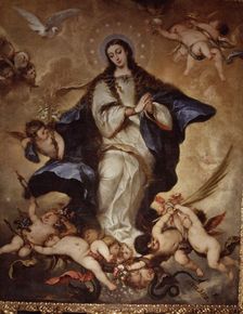 Immaculate oil by José Antolinez