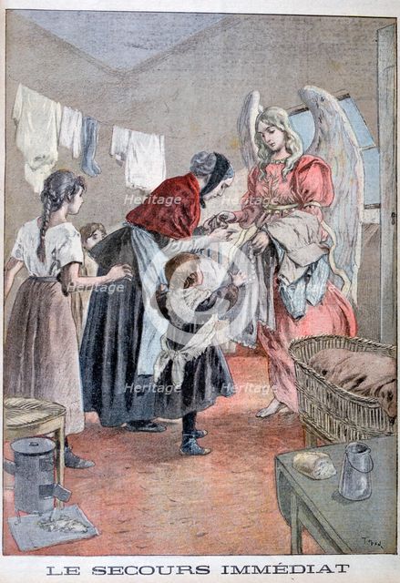 Immediate help, 1899.  Artist: Oswaldo Tofani