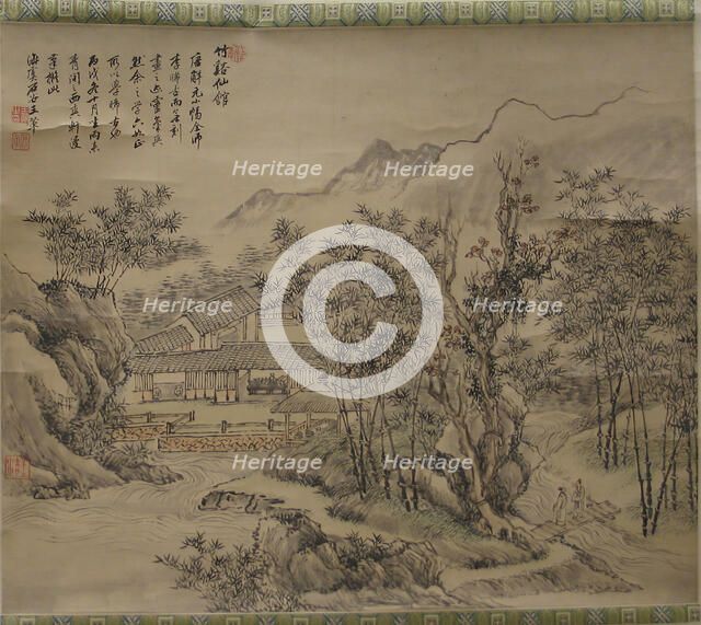 Immortals' Studio by Stream and Bamboo, 18th century or later. Creator: Unknown.