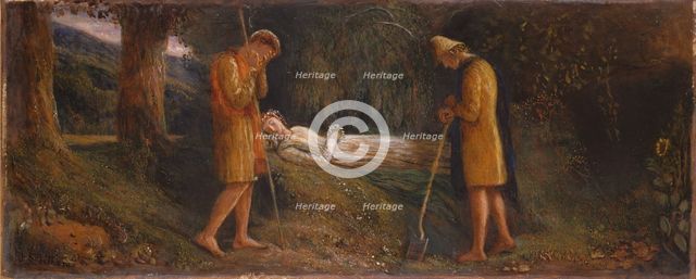 Imogen and the Shepherds 1860-1870.  Creator: James Smetham.