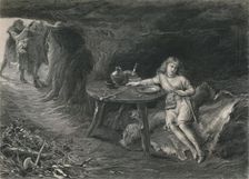 Imogen in the Cave (Cymbeline) c1870. Artist: David Desvachez