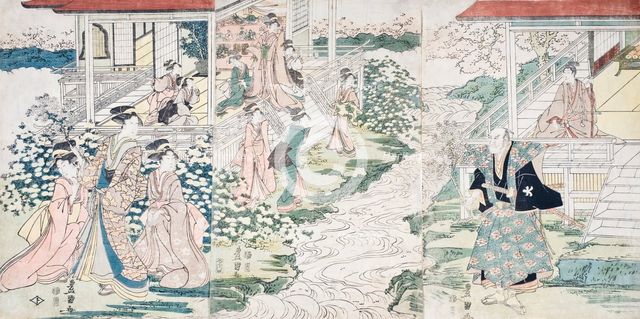 Imoseyama (the Japanese Romeo and Juliet), 1806. Creator: Utagawa Toyokuni I.
