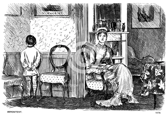 'Impenitent', 1878 (1891). Artist: George du Maurier