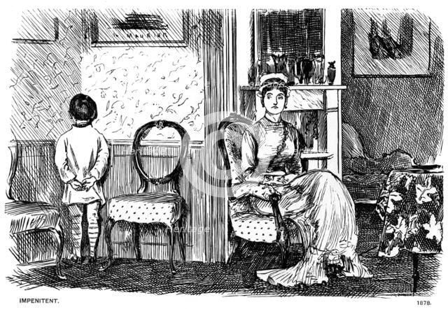 'Impenitent', 1878 (1891). Artist: George du Maurier