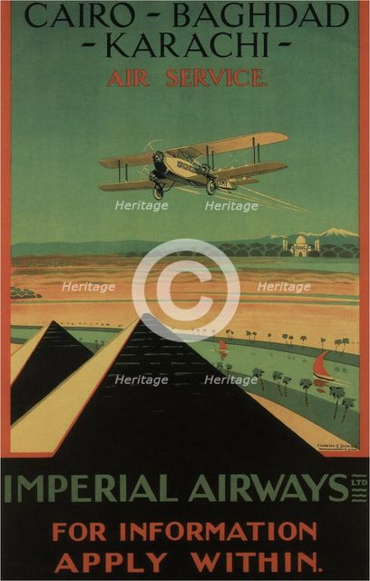 Imperial Airways, 1926. Artist: Dickson, Charles C. (active 1920s)