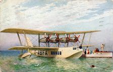 Imperial Airways Flying Boat Scipio 1934. Creator: C.T. Howard
