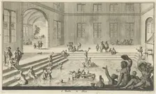 Imperial bath in Aachen, 1682. Creator: Luyken, Jan (Johannes) (1649-1712)
