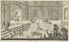 Imperial bath in Aachen, 1682. Creator: Luyken, Jan (Johannes) (1649-1712)